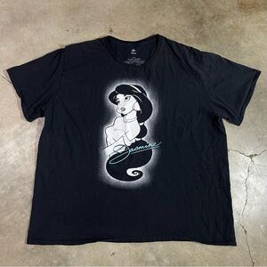 Disney Black T-Shirt with Graphic Print